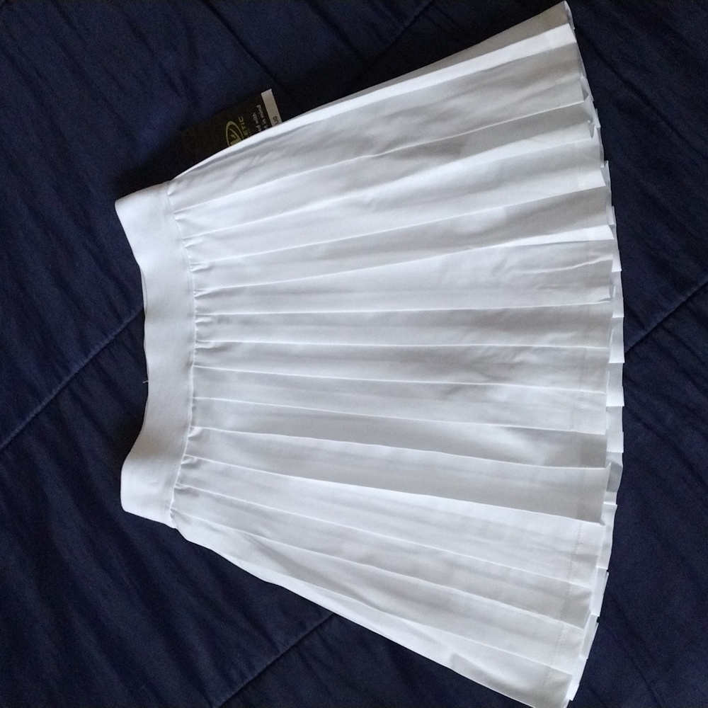 ATHLETIC WORKS Pleated White Skort Pull-up NEW Plus XL 14-16